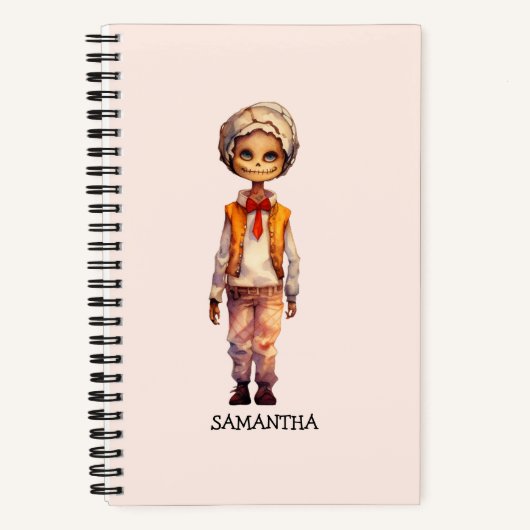 かわいい子ゾンビ – かわいいハロウィーン ノートブック (正面)