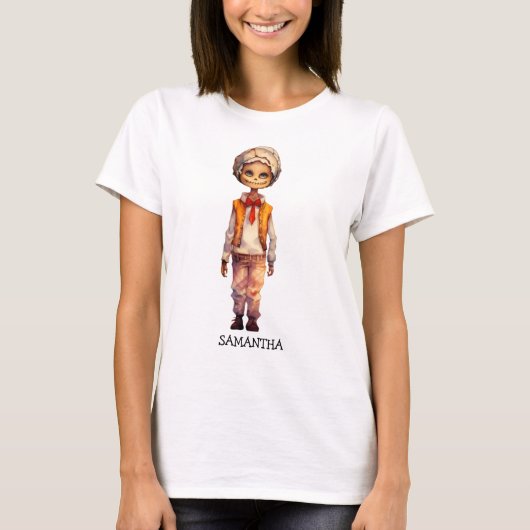 かわいい子ゾンビ – かわいいハロウィーン Tシャツ (正面)