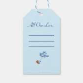 かわいい子テディベアとバルーン ギフトタグ (裏面)