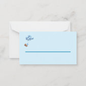 かわいい子テディベアとバルーン ノートカード (裏面)