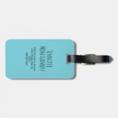 かわいい子ネコお洒落柄 ラゲッジタグ (裏面横)