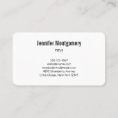 かわいい子ネコお洒落柄 名刺 (裏面)