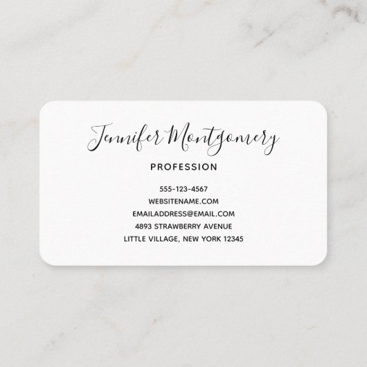 かわいい子ネコお洒落柄 名刺 (裏面)