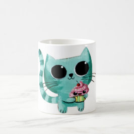 かわいい子ネコかわいいカップケーキ コーヒーマグカップ