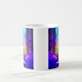 かわいい子ネコが窓に座る コーヒーマグカップ (中央)