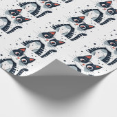 かわいい子ネコちゃんシャワー ラッピングペーパー (角)