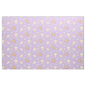 かわいい子ネコとハート柄 ファブリック (ヤード)