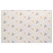 かわいい子ネコとハート柄 ファブリック (ヤード)