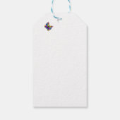 かわいい子ネコと蝶 ギフトタグ (裏面)