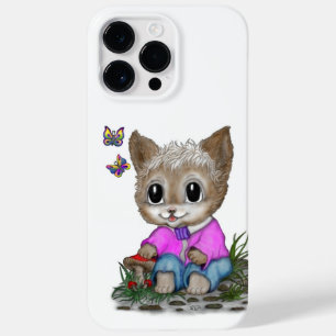 かわいい子ネコと蝶 Case-Mate iPhone 14 PRO MAXケース
