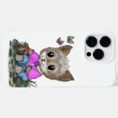かわいい子ネコと蝶 Case-Mate iPhoneケース (裏面 (横))