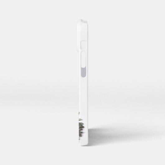 かわいい子ネコと蝶 iPhoneケース (左側面)