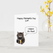 かわいい子ネコのお父さんのデイノートカード カード (黄色い花)