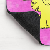 かわいい子ネコのピンク部屋 マウスパッド (コーナー)