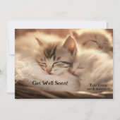 かわいい子ネコの仲間たちがすぐに元気になる カード (正面)