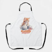 かわいい子ネコの動物愛好家 エプロン (正面)