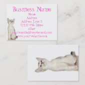 かわいい子ネコの名刺 名刺 (正面/裏面)