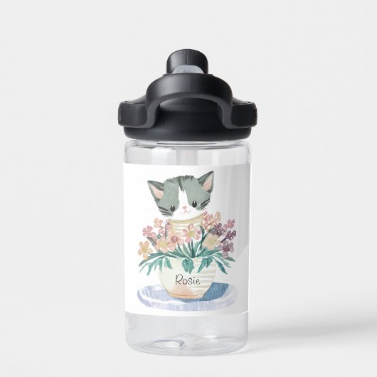 かわいい子ネコの名前 ウォーターボトル (背面)
