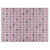 かわいい子ネコの女の子パターン カッティングボード (正面)