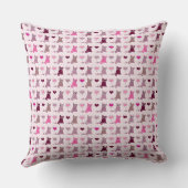 かわいい子ネコの女の子パターン クッション (裏面)