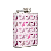 かわいい子ネコの女の子パターン フラスク (右)