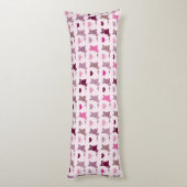 かわいい子ネコの女の子パターン ボディピロー (裏面 (縦))