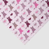 かわいい子ネコの女の子パターン 薄葉紙 (詳細)