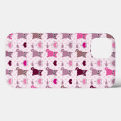 かわいい子ネコの女の子パターン Case-Mate iPhoneケース (裏面 (横))