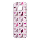 かわいい子ネコの女の子パターン Case-Mate SAMSUNG GALAXYケース (裏面左)