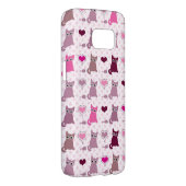 かわいい子ネコの女の子パターン Case-Mate SAMSUNG GALAXYケース (裏面/右)