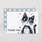 かわいい子ネコサンキューカード エンクロージャーカード (正面/裏面)