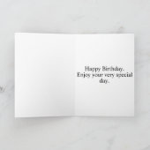 かわいい子ネコハッピーバースデー カード (内部)