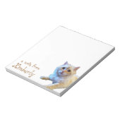 かわいい子ネコパーソナライズされた ノートパッド (回転)