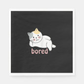 かわいい子ネコ動物が飽きた スタンダードランチョンナプキン (正面)