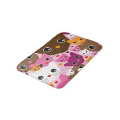 かわいい子ネコ猫の背景パターン バスマット (アングル)
