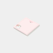 かわいい子ネコ猫ピンクガーリーの名前 ポストイット (アングル)