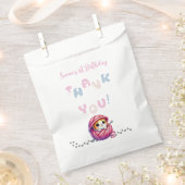 かわいい子ネコ1歳の誕生日パーティー フェイバーバッグ (クリップ留めされた状態)