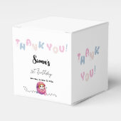 かわいい子ネコ1歳の誕生日パーティー フェイバーボックス (正面サイド)