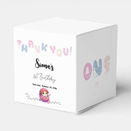 かわいい子ネコ1歳の誕生日パーティー フェイバーボックス