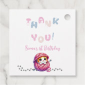 かわいい子ネコ1歳の誕生日 フェイバータグ (裏面)