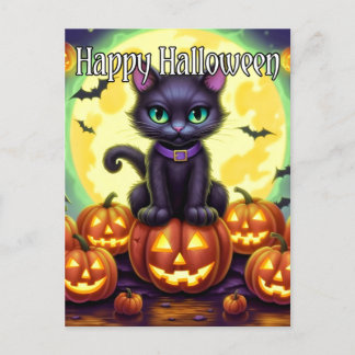 かわいい子ネコ |ハッピーハローウィン ポストカード