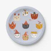 かわいい子ネコ ペーパープレート (正面)