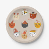 かわいい子ネコ ペーパープレート (正面)