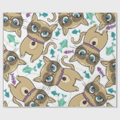 かわいい子ネコ ラッピングペーパー (フラット)