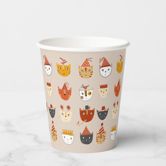 かわいい子ネコ 紙コップ (裏面)