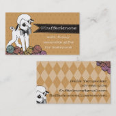 かわいい子ヒツジのヒツジのウールの編み物のかぎ針編みヤーン 名刺 (正面/裏面)