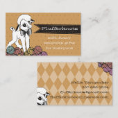 かわいい子ヒツジのヒツジのウールの編み物のかぎ針編みヤーン 名刺 (正面/裏面)