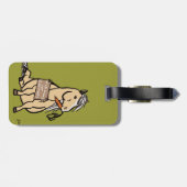 かわいい子ポニーがニンジンに効く ラゲッジタグ (裏面横)