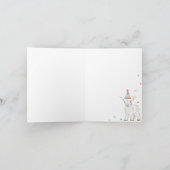 かわいい子ヤギの写真を使ったバースデー感謝カード サンキューカード (内部)