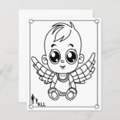 かわいい子供たちがページを色付け (正面/裏面)